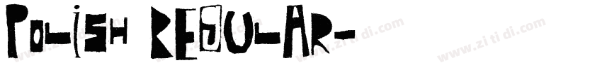 Polish Regular字体转换